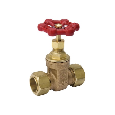 B & K B&K ProLine 1/2 in. Comp x Comp Brass Gate Valve 100-803NL